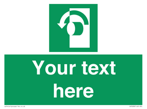 Custom Turn Anti-Clockwise Sign